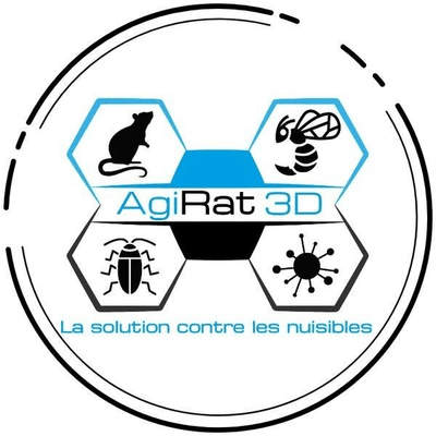 Logo Agirat 3d Dératisation Désinsectisation Dépigeonnisation Guêpes Frelons