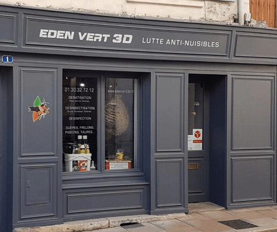 Logo Eden Vert 3d Pontoise Val Doise 95 - Guêpes Frelons - Entreprise de Dératisation Désinsectisation Désinfection